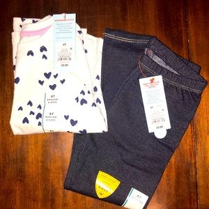 NWT girls 4T outfit from Target